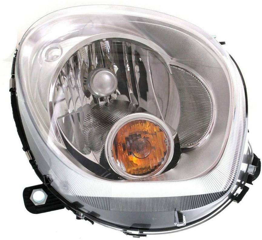 Mini Headlight Assembly - Passenger Side (Halogen) (Clear Turnsignal) 63129801036 - Hella 354657061