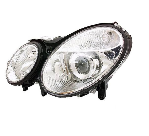 Mercedes Headlight Assembly - Driver Side (Halogen) 211820036164 - Hella 008369051