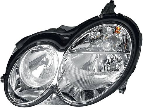 Mercedes Headlight Assembly - Passenger Side (Halogen) 2098200661 - Hella 007988361