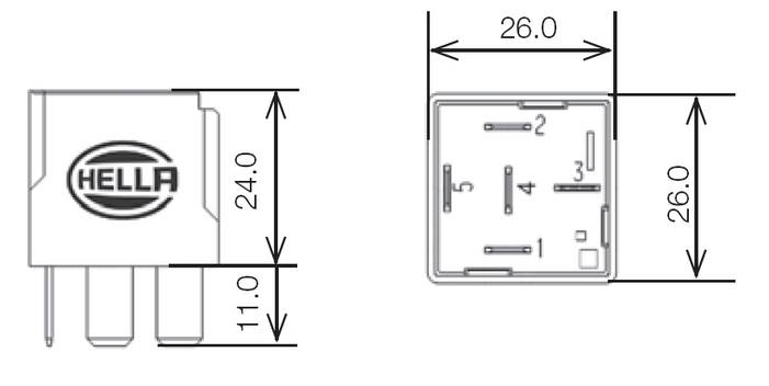 Mercedes Relay (Multi-purpose) 0009828123 - Hella 007794021