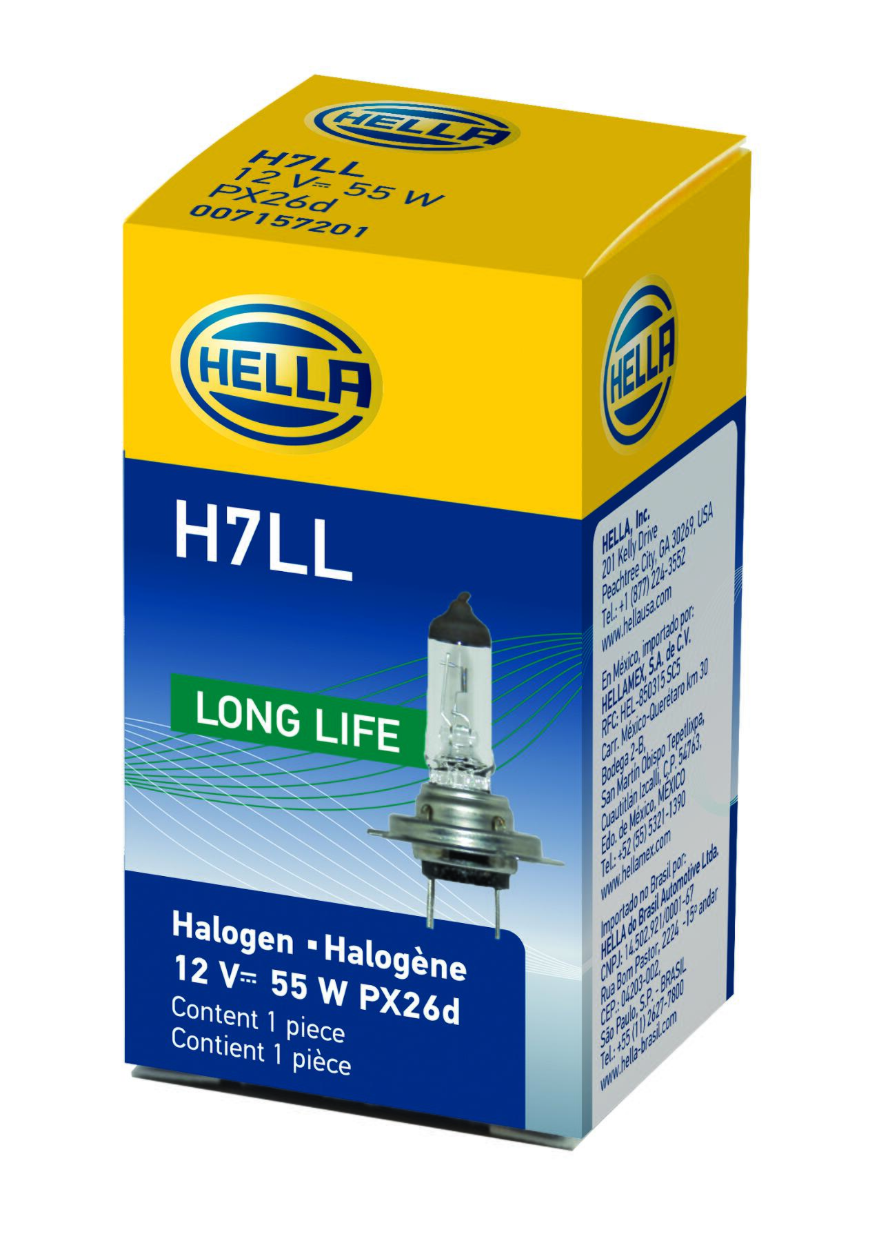 Audi BMW Light Bulb (H7) (12V 55W) 989829 - Hella H7LL