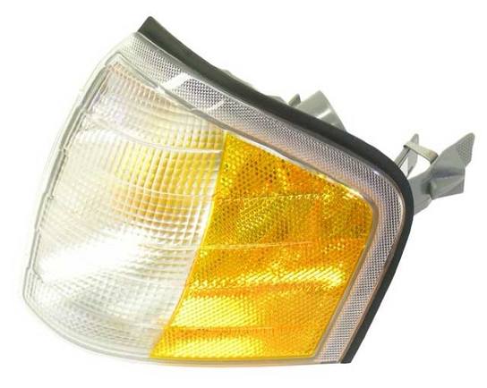 Mercedes Turnsignal Light - Driver Side (Amber/Clear) 2028261143 - Automotive Lighting 2028261143