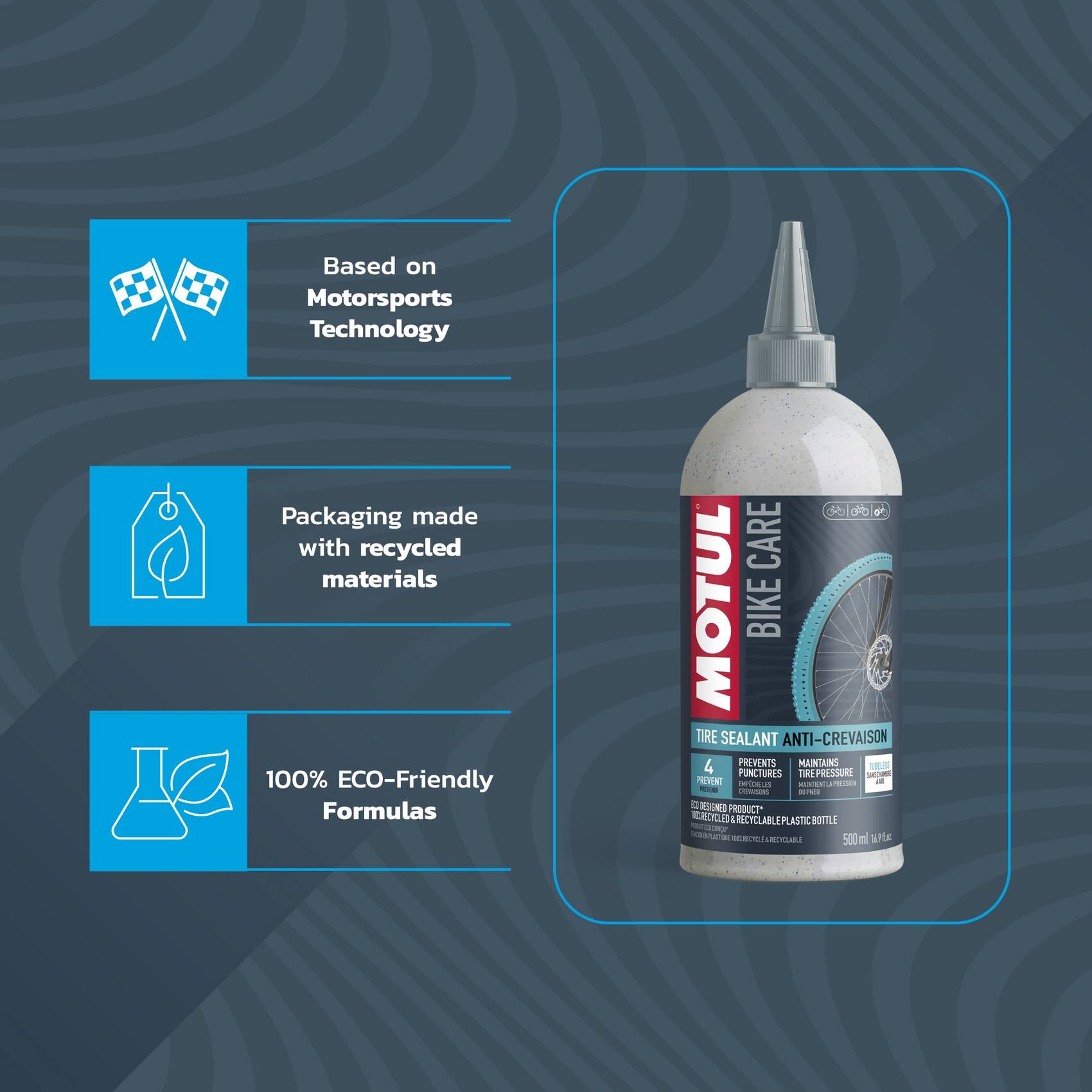 Liquide préventif anti-crevaison vélo Motul Tire Sealant 500ml