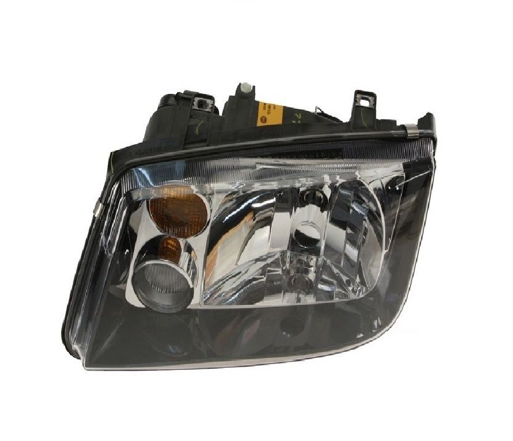 VW Headlight Assembly - Driver Side (Halogen) (w/ Foglight) 1JM941017 - Hella 963660491