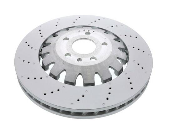 Audi Disc Brake Rotor - Front (370mm) (Cross-Drilled)