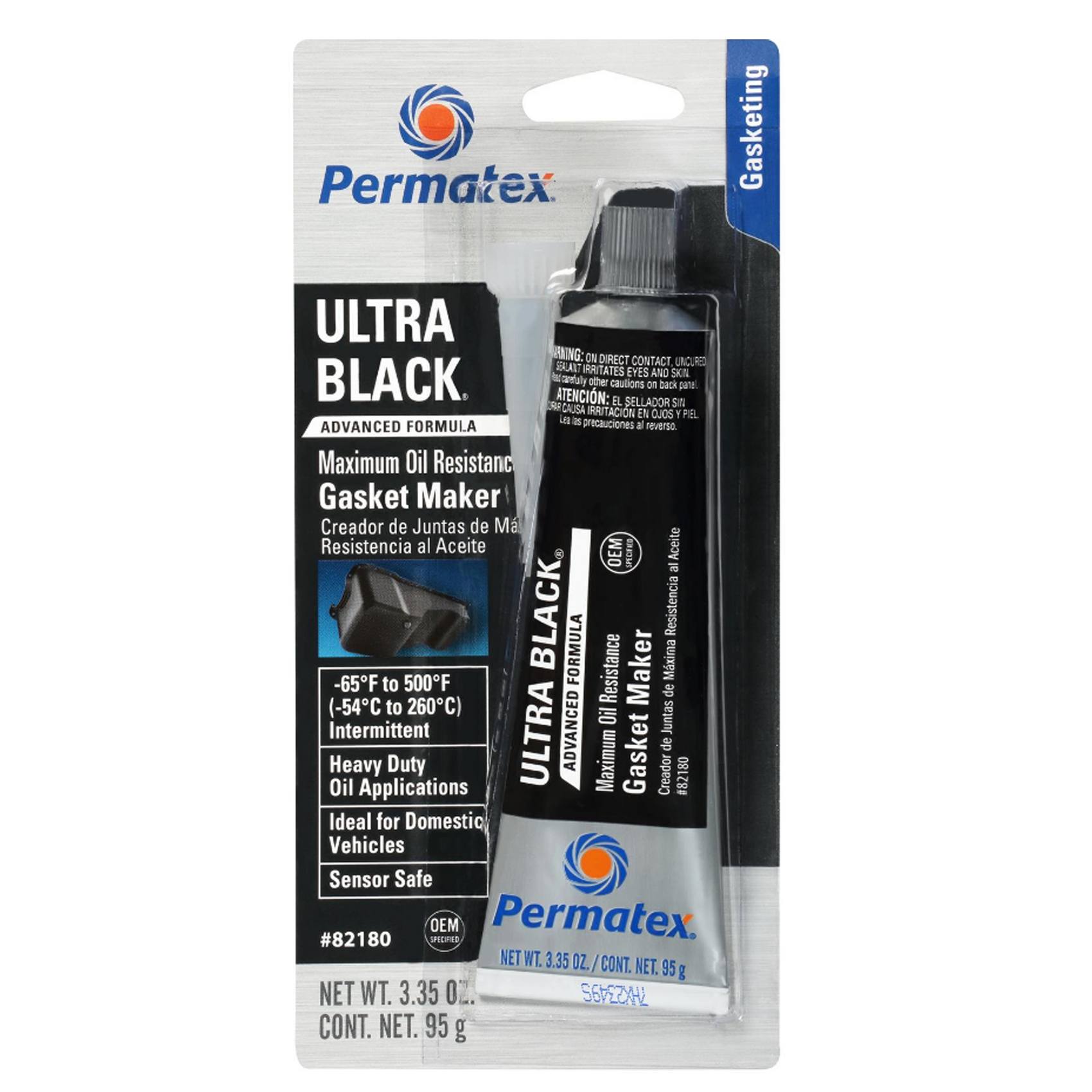 RTV Silicone Gasket Maker (Ultra Black) - Permatex 82180