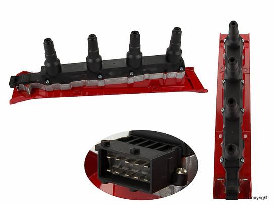 SAAB Ignition Coil Assembly (DI Cassette) (T5) (Red) 55561132 - Proparts 28341132