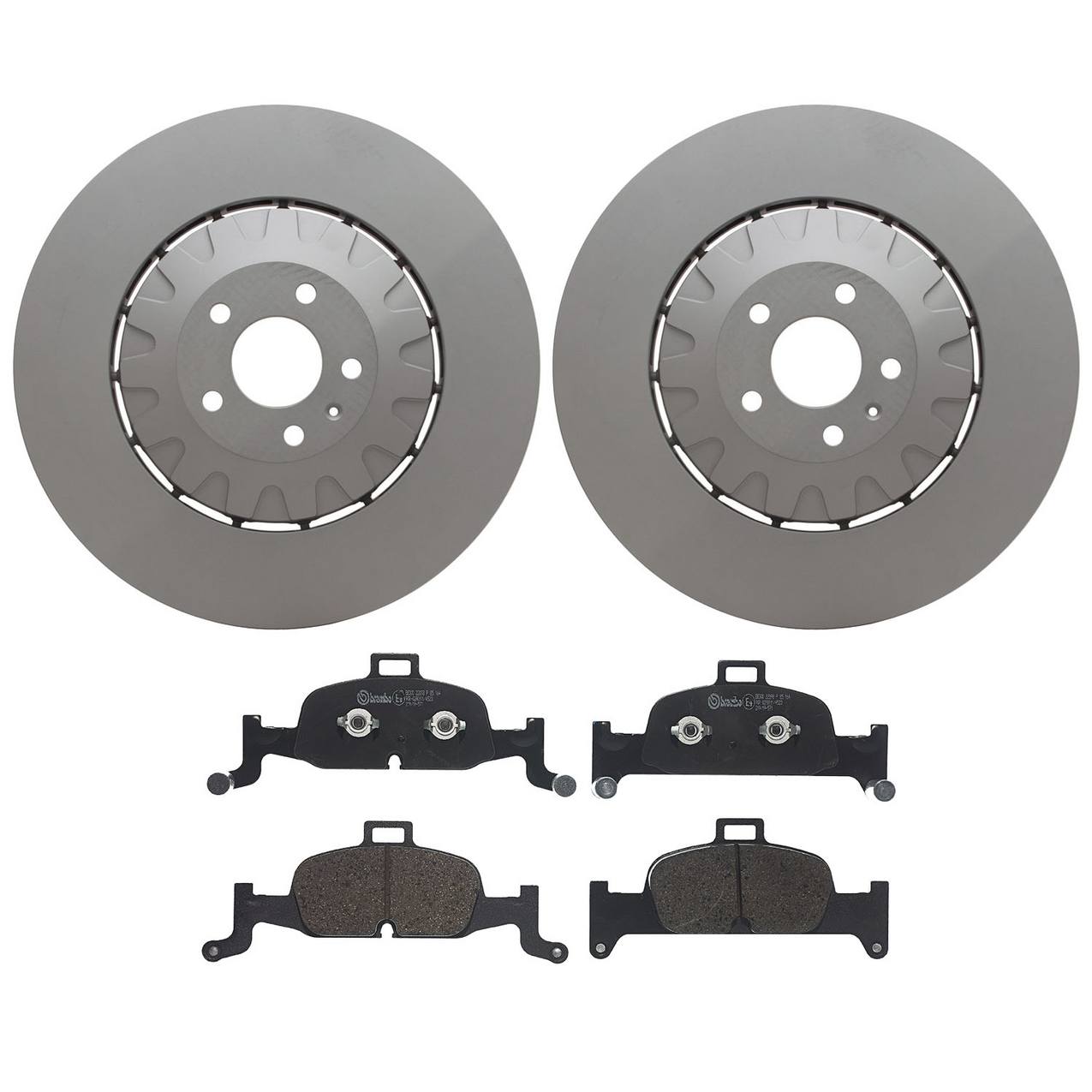 Audi Disc Brake Pad and Rotor Kit Front (400mm) (LowMet