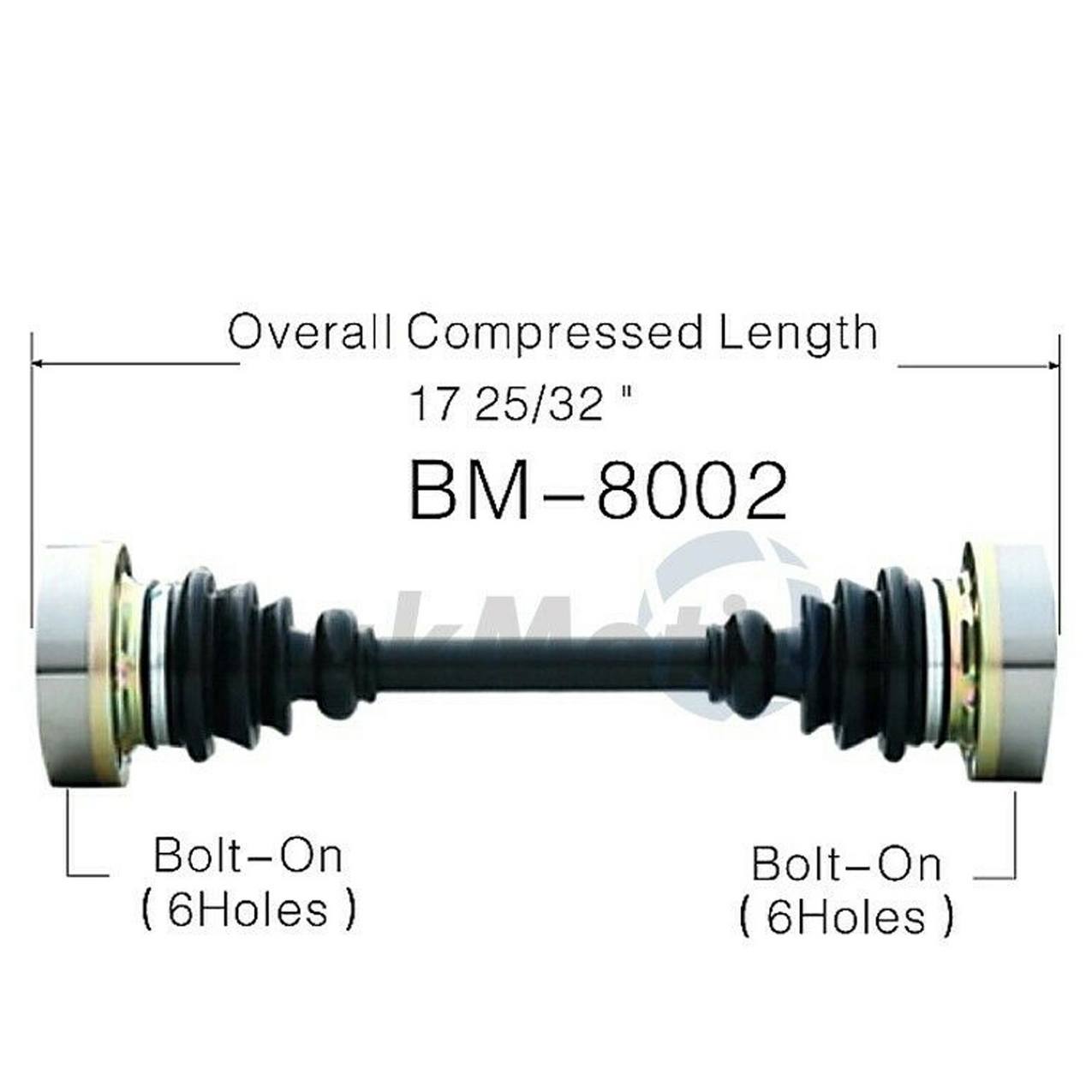 BMW CV Axle Shaft - Rear Driver Side - Aftermarket BM8002