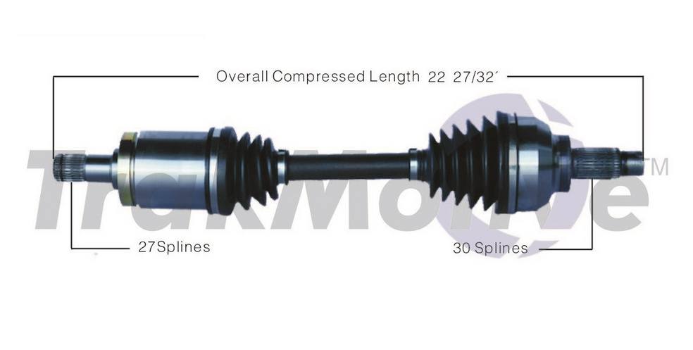 BMW CV Axle Shaft - Front Driver Side - Aftermarket BM8037