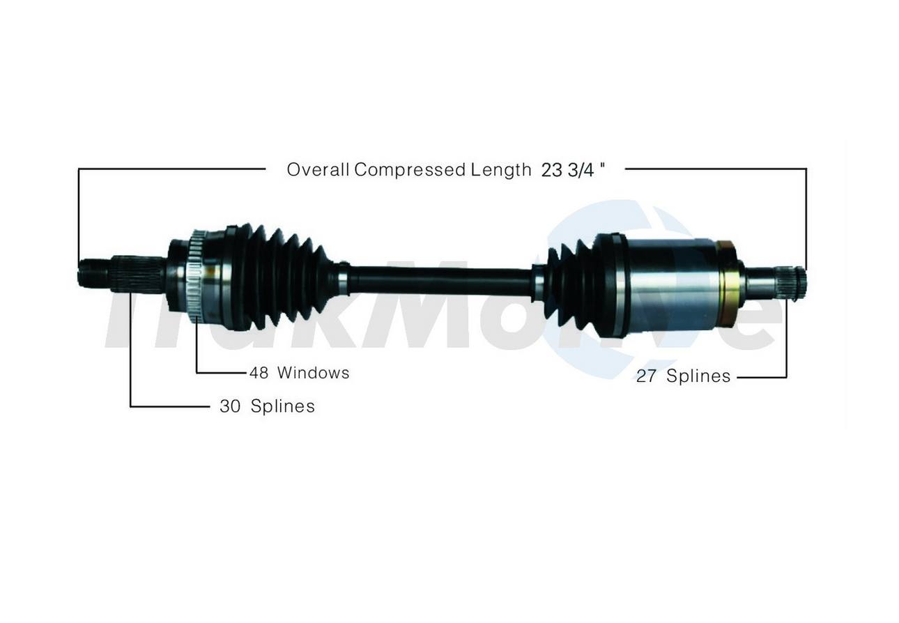 BMW CV Axle Shaft - Front Driver Side - Aftermarket BM8041