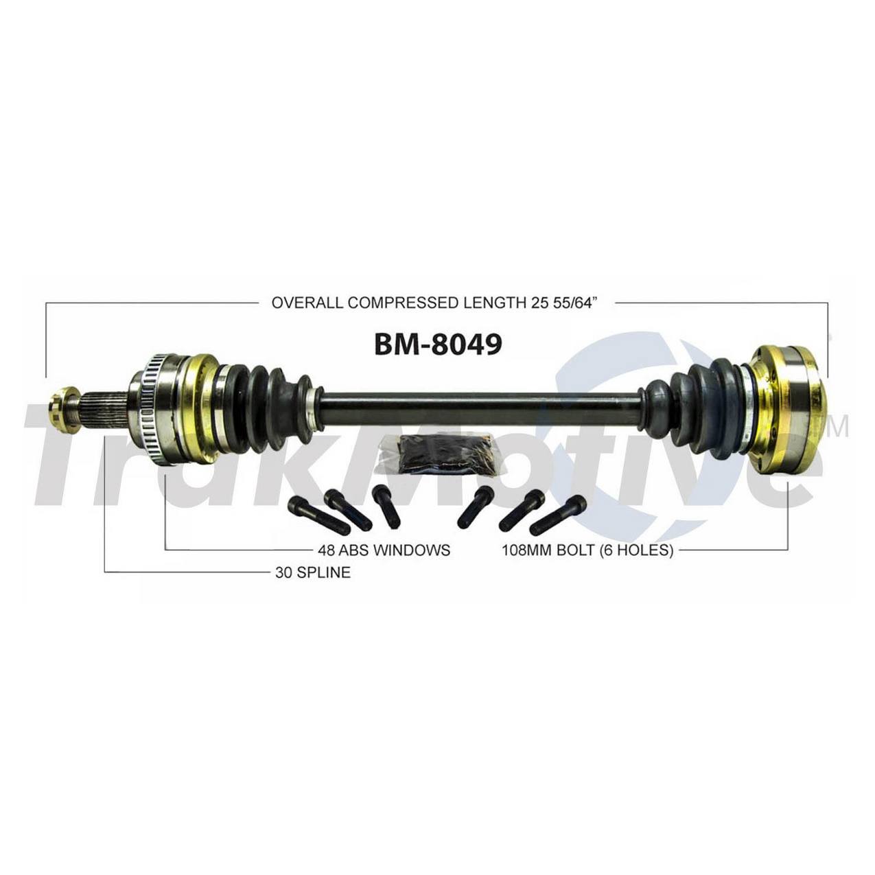 BMW CV Axle Shaft - Rear Passenger Side - Aftermarket BM8049