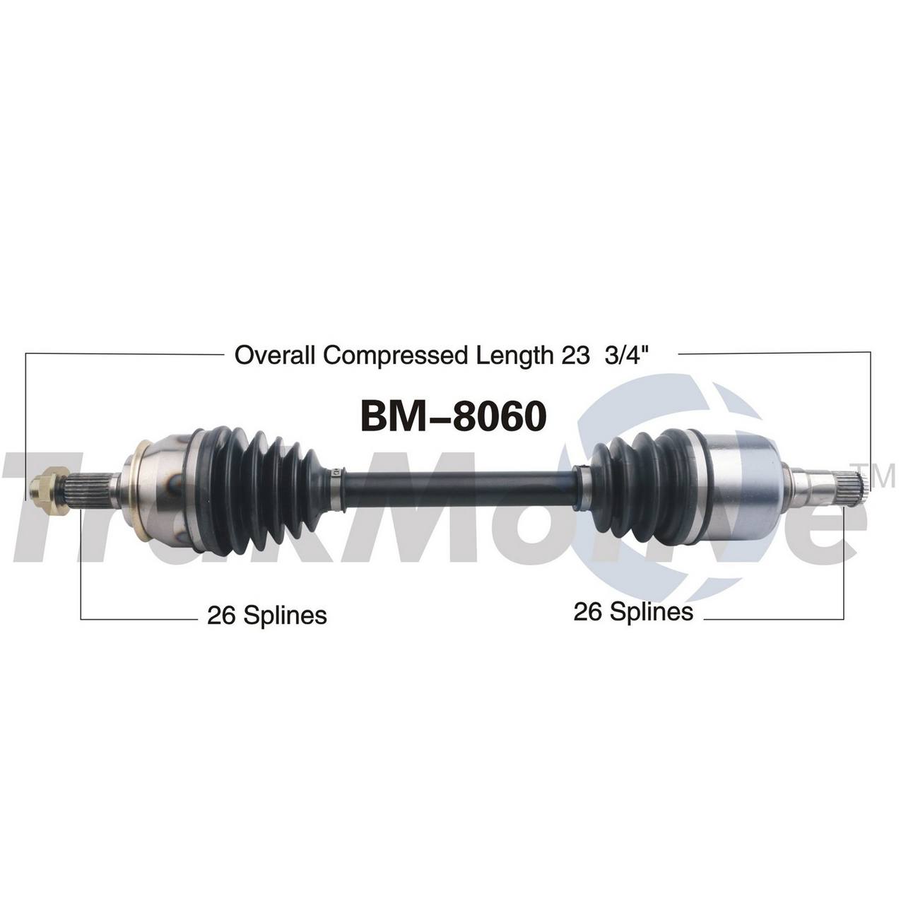 Mini CV Axle Shaft - Front Driver Side - Aftermarket BM8060