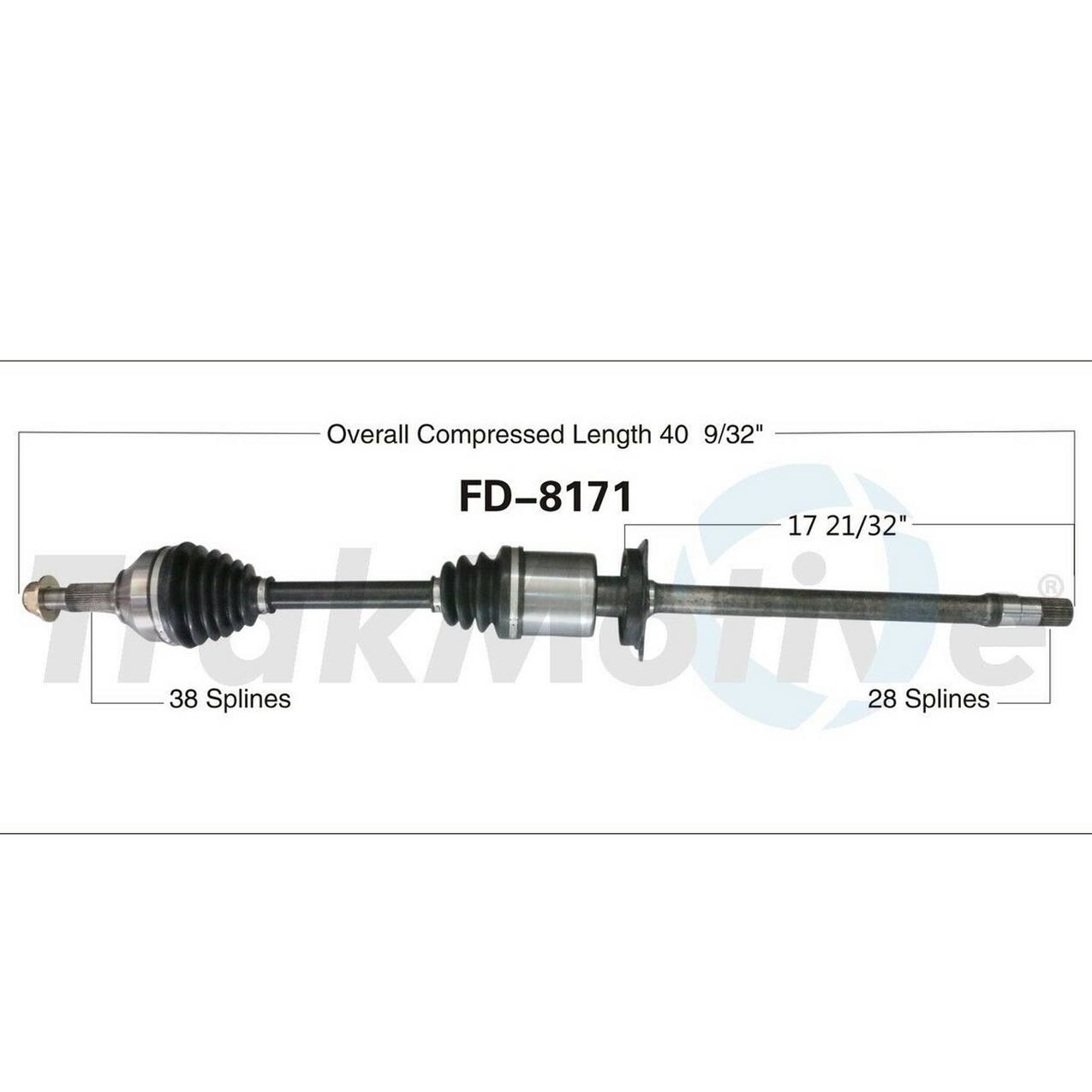 CV Axle Shaft - Front Passenger Side