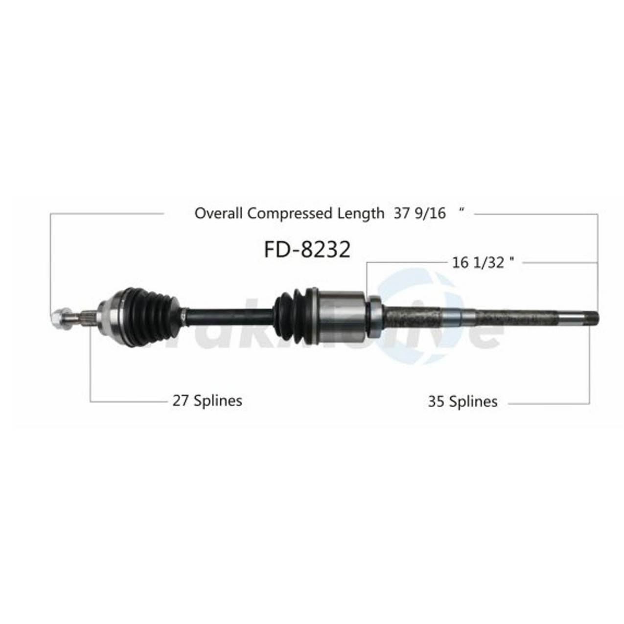 CV Axle Shaft – Front Passenger Side Surtrack FD-8232