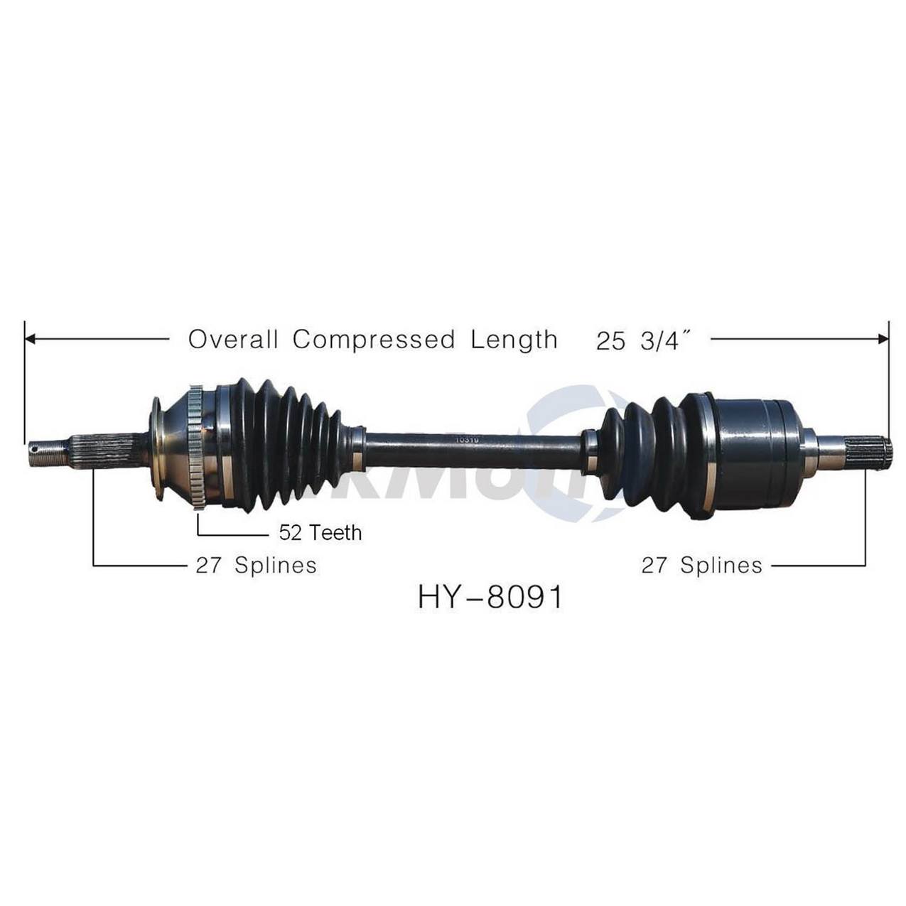 CV Axle Shaft - Front Driver Side