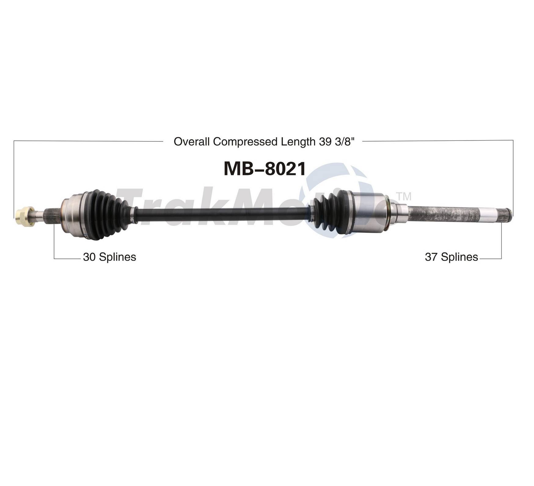 Mercedes CV Axle Shaft - Front Passenger Side - Aftermarket MB8021