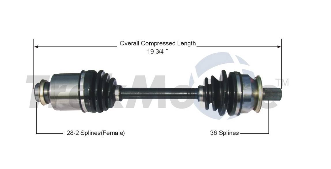 CV Axle Shaft – Front Passenger Side Surtrack MZ-8147