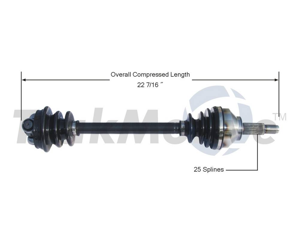 SAAB CV Axle Shaft - Front Driver Side - Aftermarket SA8013