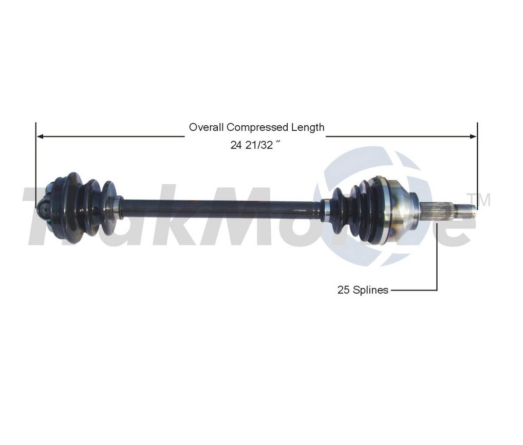 SAAB CV Axle Shaft - Front Passenger Side - Aftermarket SA8014