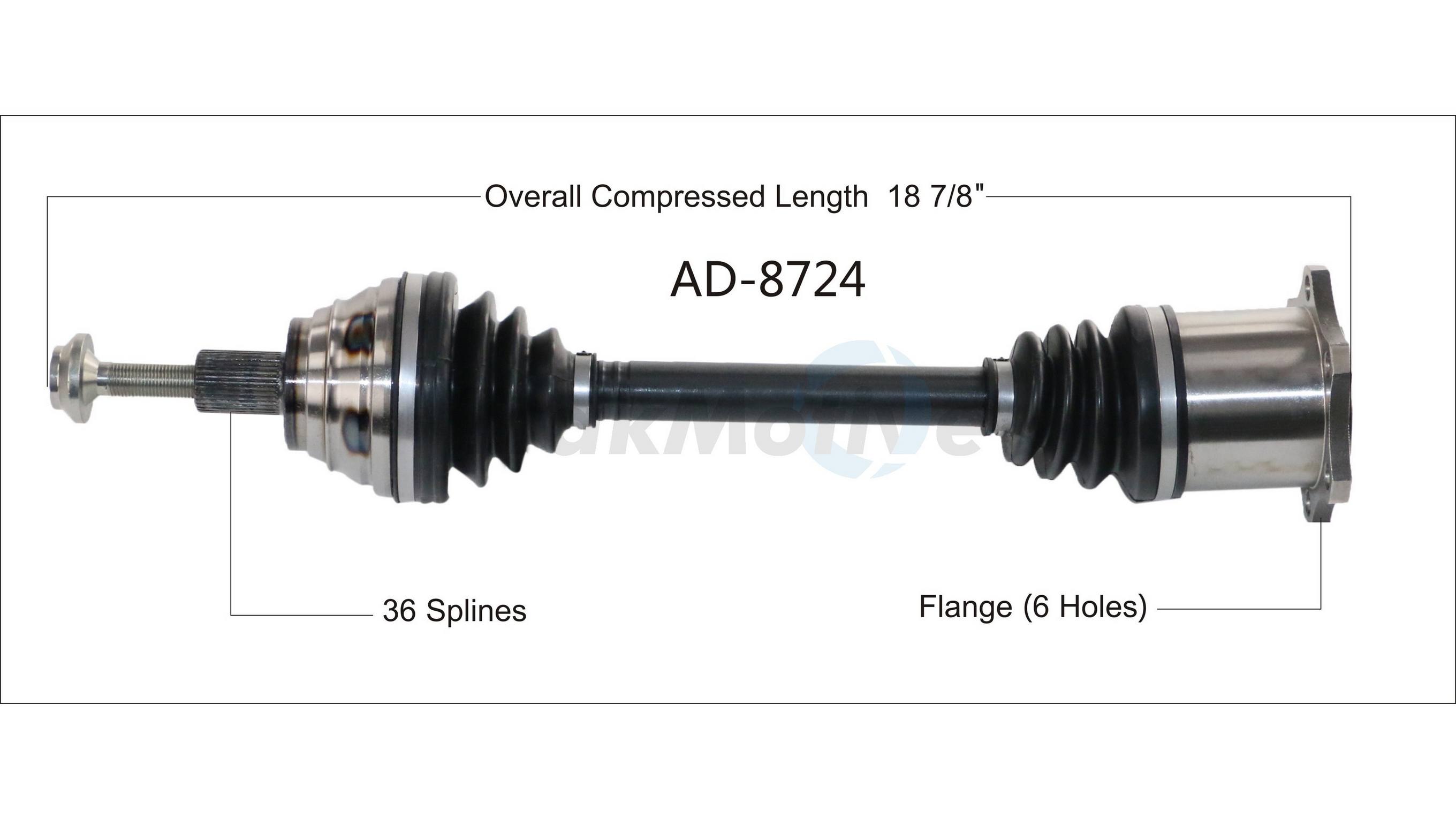 CV Axle Shaft – Front Driver Side Surtrack AD-8724