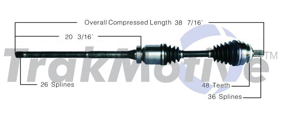 Volvo CV Axle Shaft - Front Passenger Side - Aftermarket VO8031