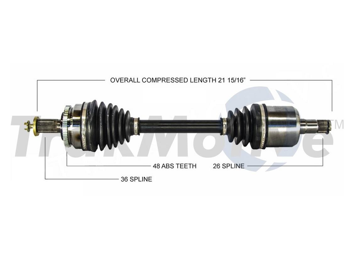 Volvo CV Axle Shaft - Front Driver Side - Aftermarket VO8043