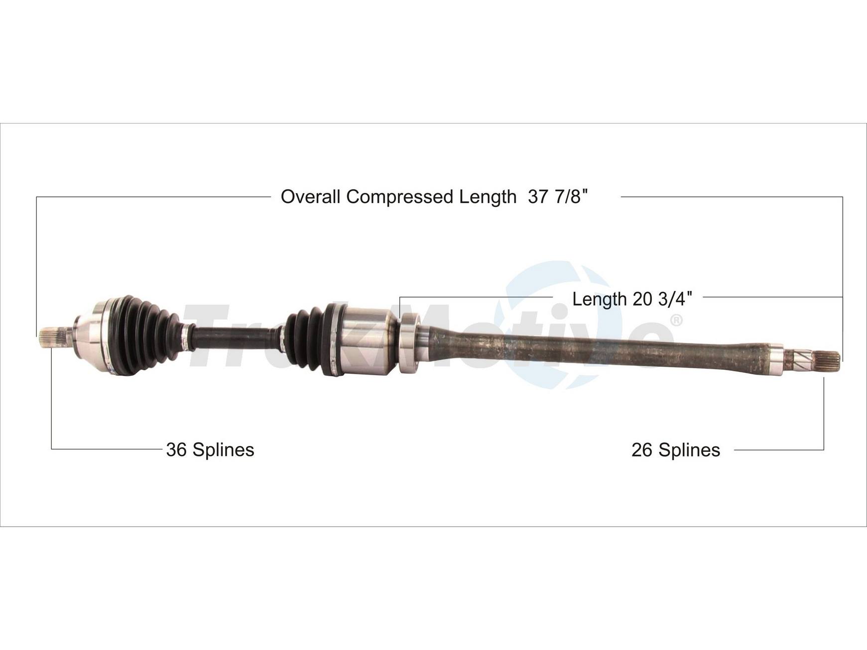 Volvo CV Axle Shaft - Front Passenger Side - Aftermarket VO8064