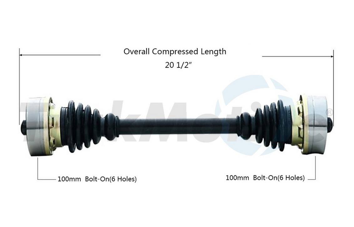 VW CV Axle Shaft - Rear Driver Side - Aftermarket VW8063