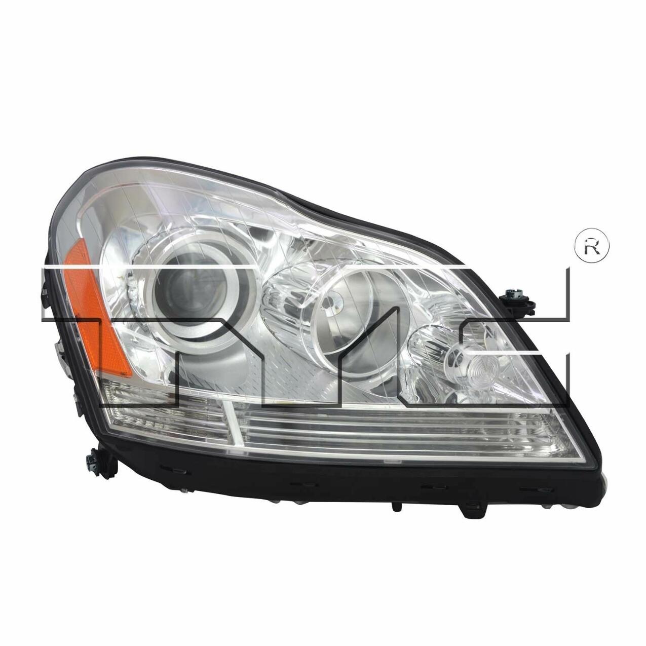 Mercedes Headlight Assembly - Passenger Side (Halogen) (NSF) 1648204859 - TYC 209381001