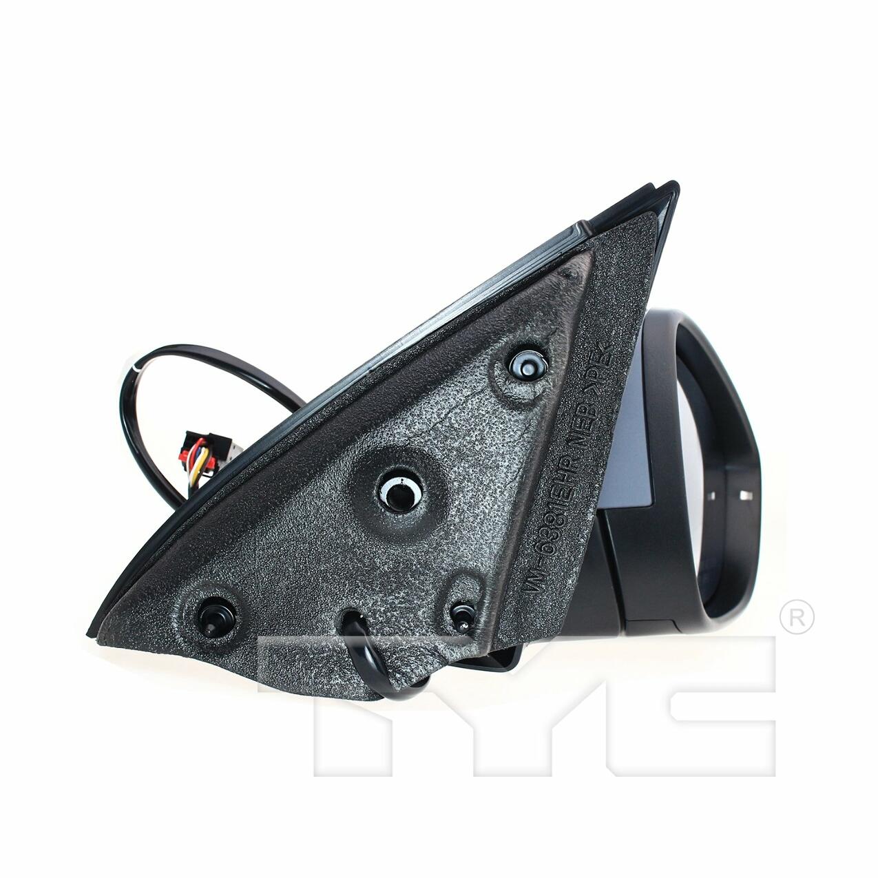 VW Side Mirror Assembly Passenger Side (Unpainted) 5C7857508AC TYC