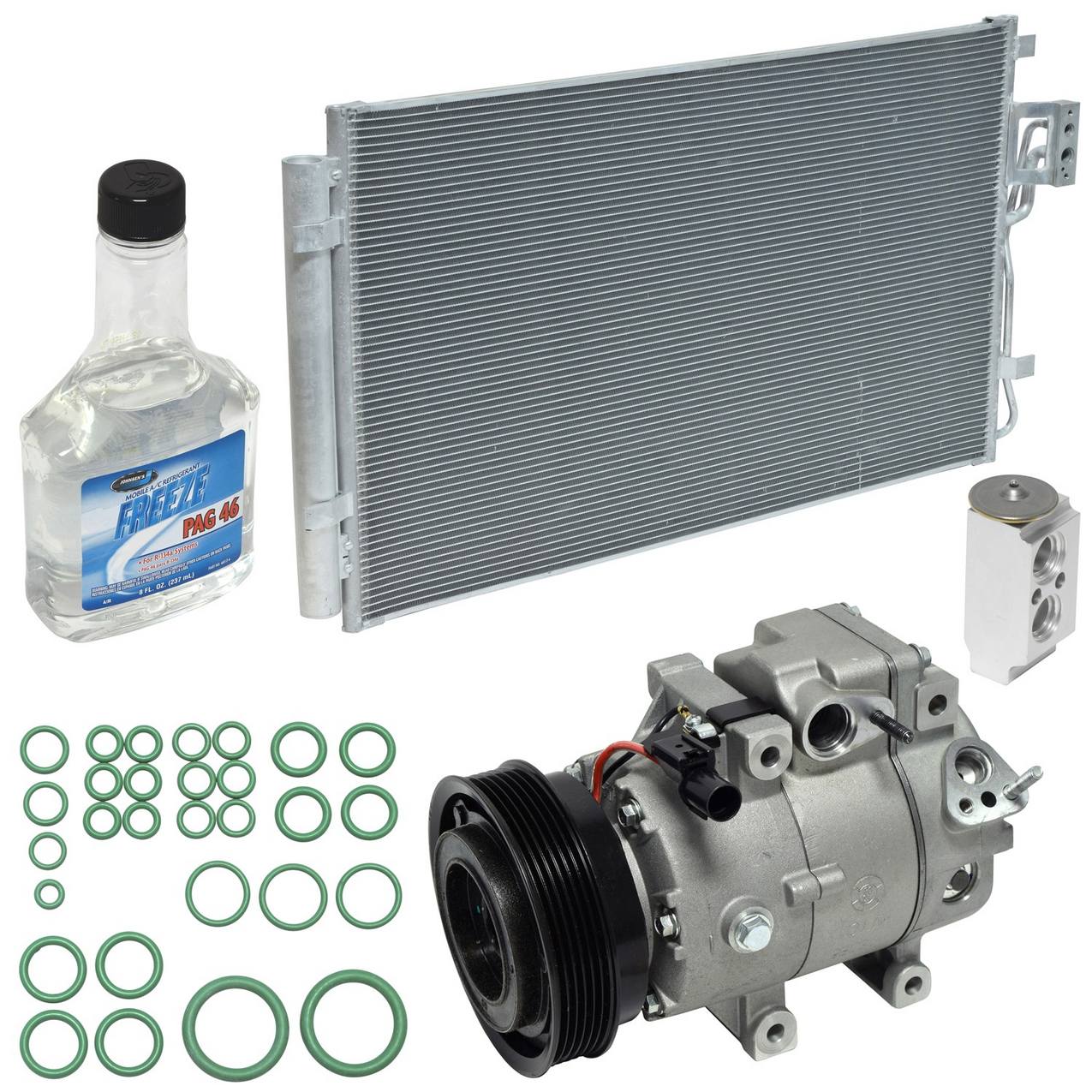 A/C Compressor Kit (Without Rear A/C) (Without Direct Drive) UAC