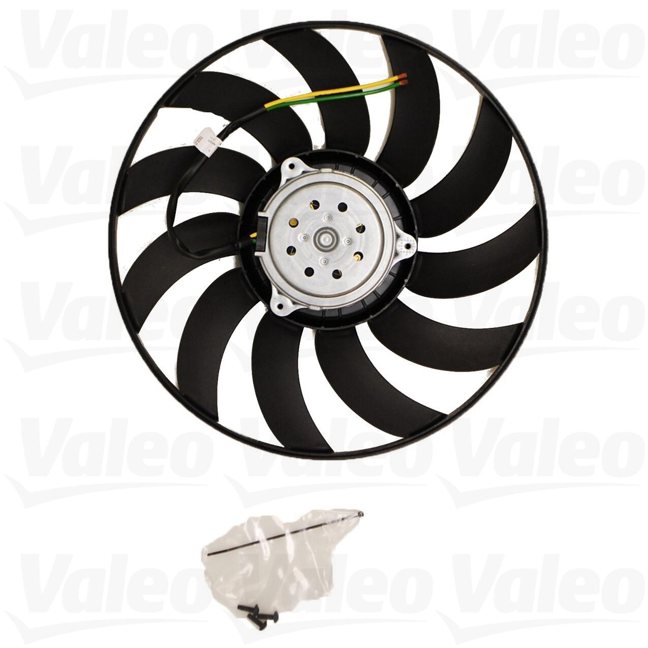 Audi Auxiliary Cooling Fan Assembly 4F0959455 - Valeo 696017