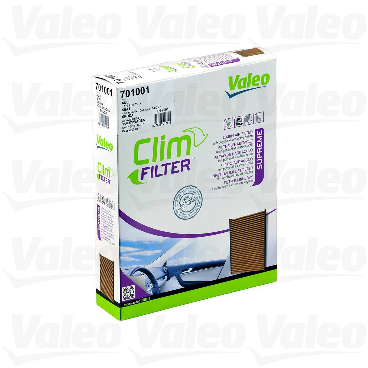 Cabin Air Filter Valeo 701001