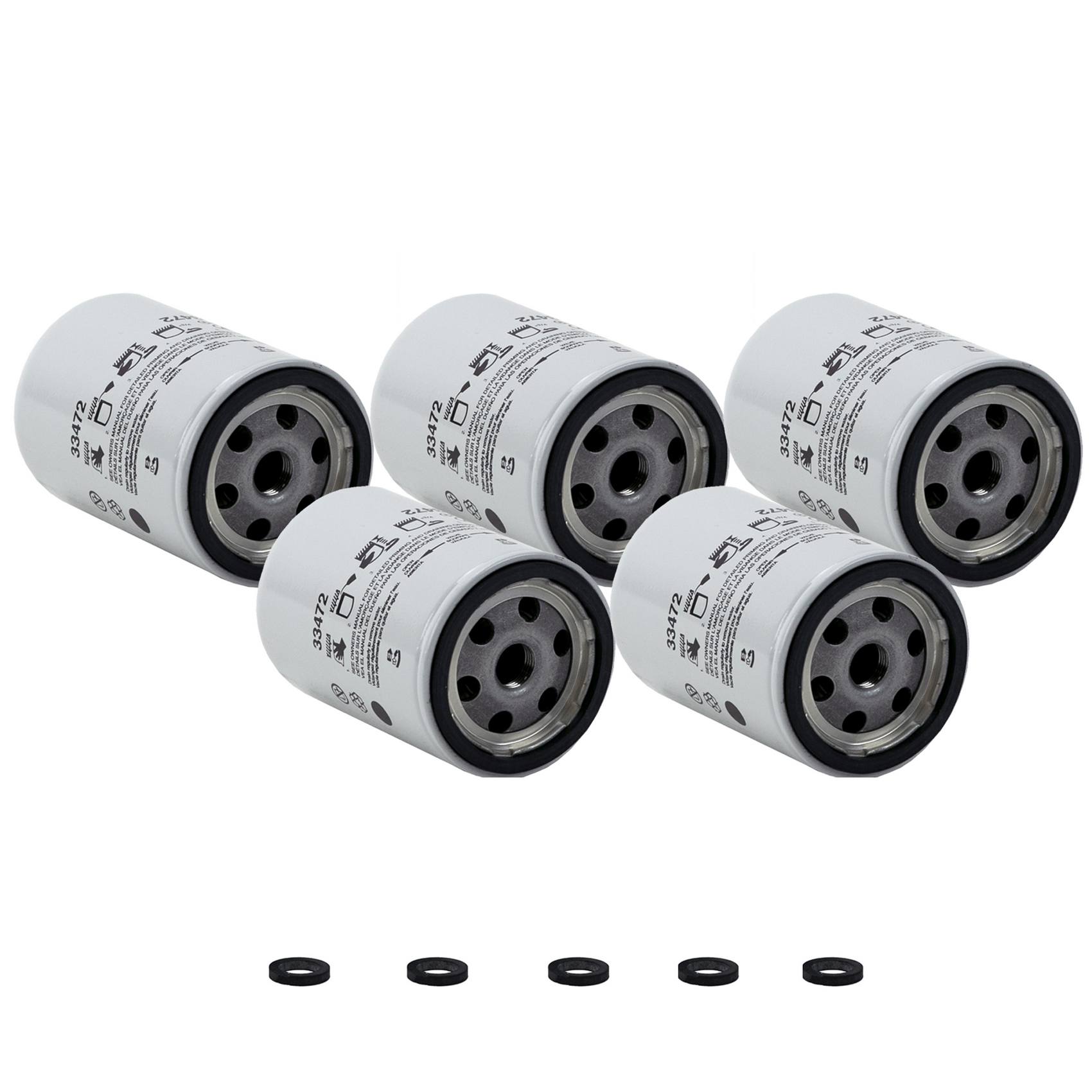 Audi VW Fuel Water Separator Filter (SpinOn) (Heavy Duty) (5 Pieces