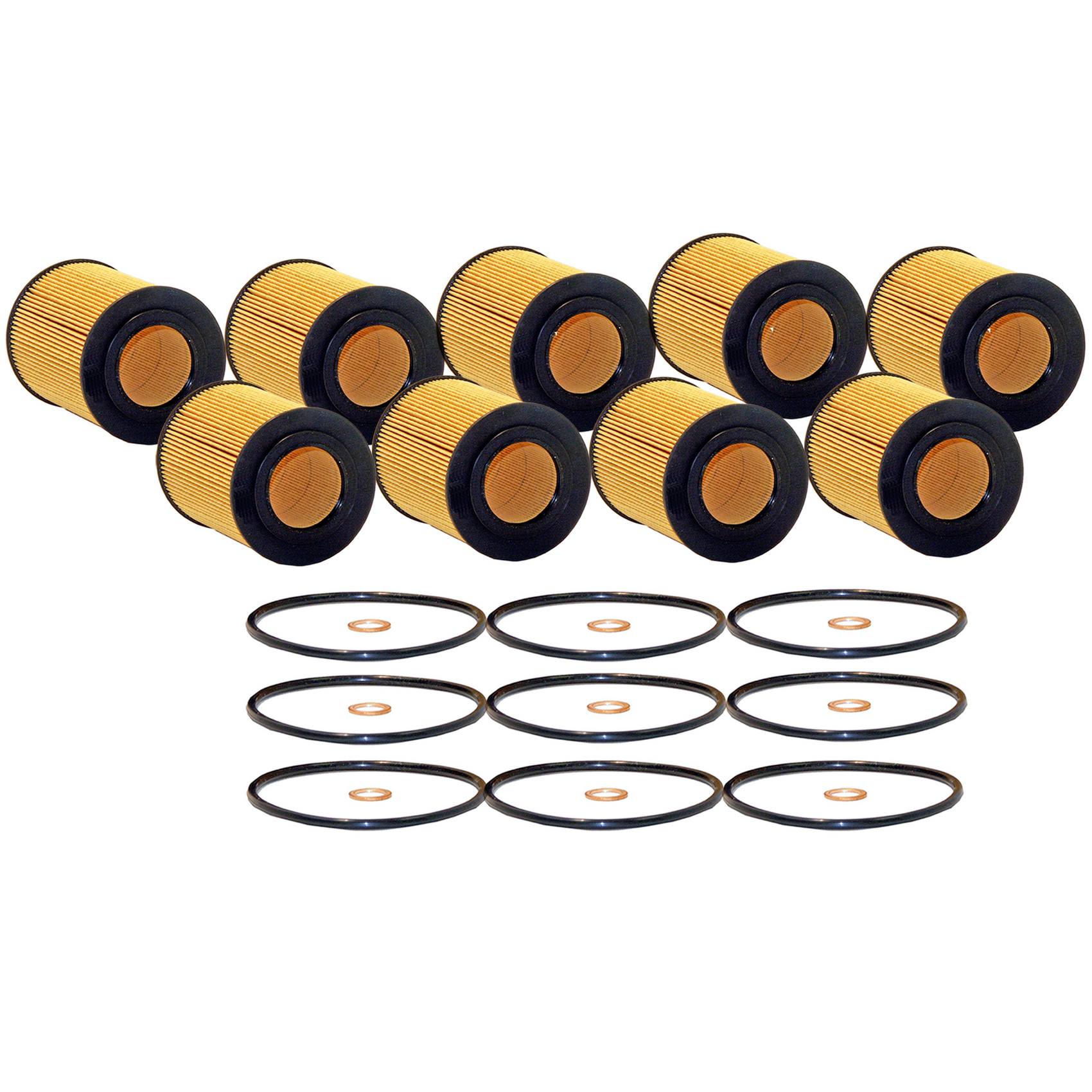 Engine Oil Filter Kit (Metal Free) (9 Pieces) Wix BM4156695KIT