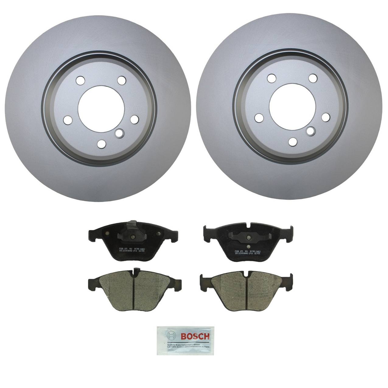 BMW Brake Kit – Front 348mm Rotors Ceramic Pads – Bosch QuietCast