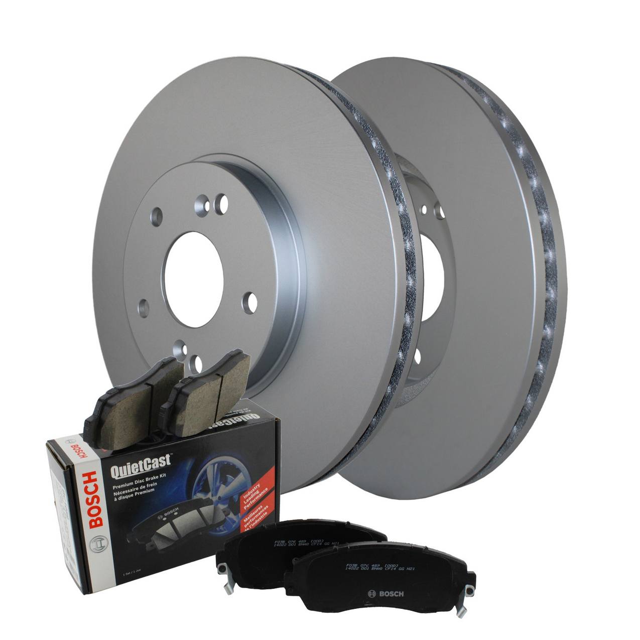 Acura Honda Disc Brake Pad and Rotor Kit Front 300mm Ceramic