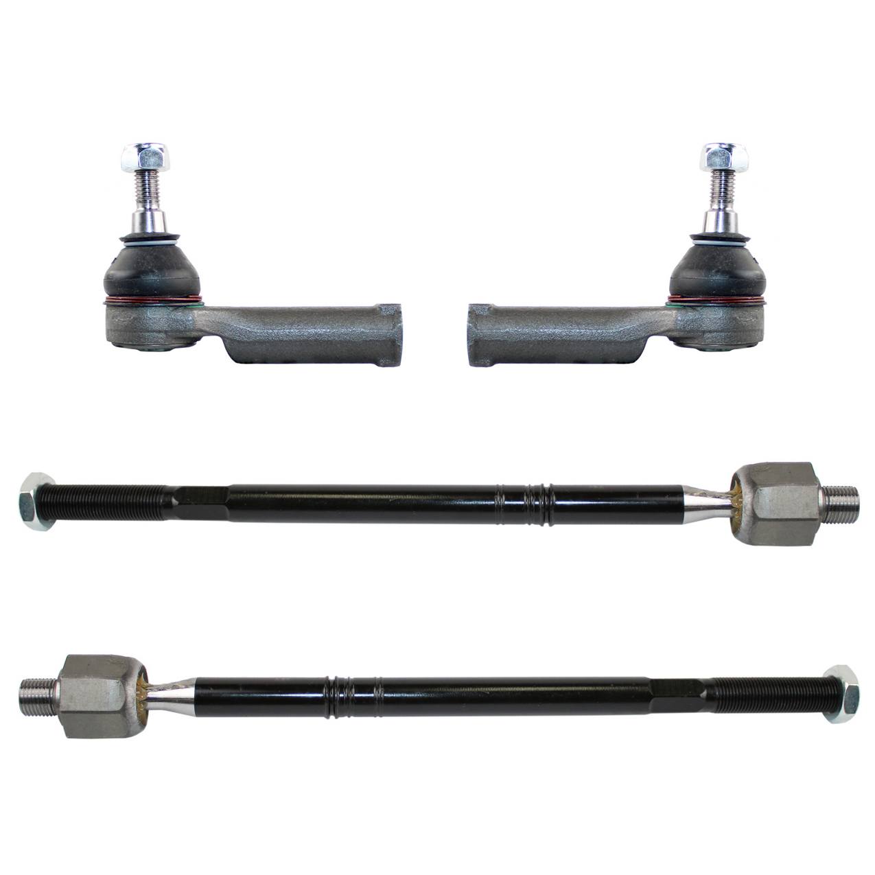 Jaguar Steering Tie Rod End Kit - Front (Inner and Outer) (Forged Steel) (For vehicles with ZF steering gear)