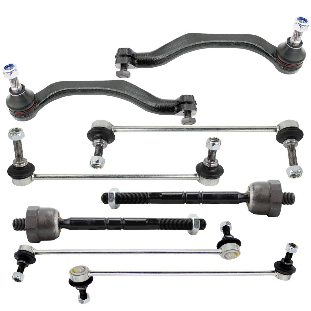 Mini Steering Tie Rod End Kit (Front and Rear Sway Bar Links) (Inner and Outer Tie Rod Ends)