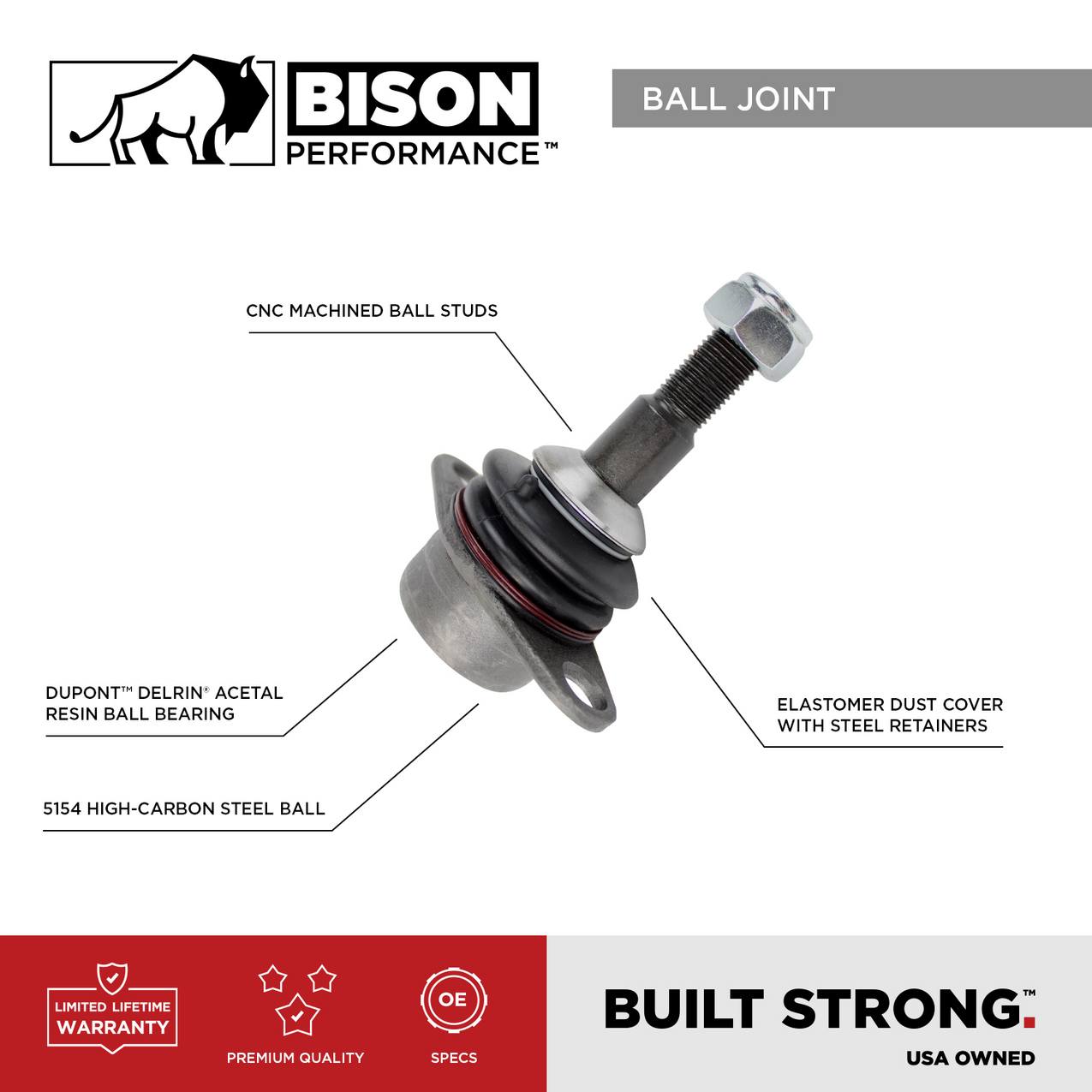BMW Suspension Ball Joint – Front (Forward) 31126779840 BMW Suspension Ball Joint – Front (Forward) 31126779840