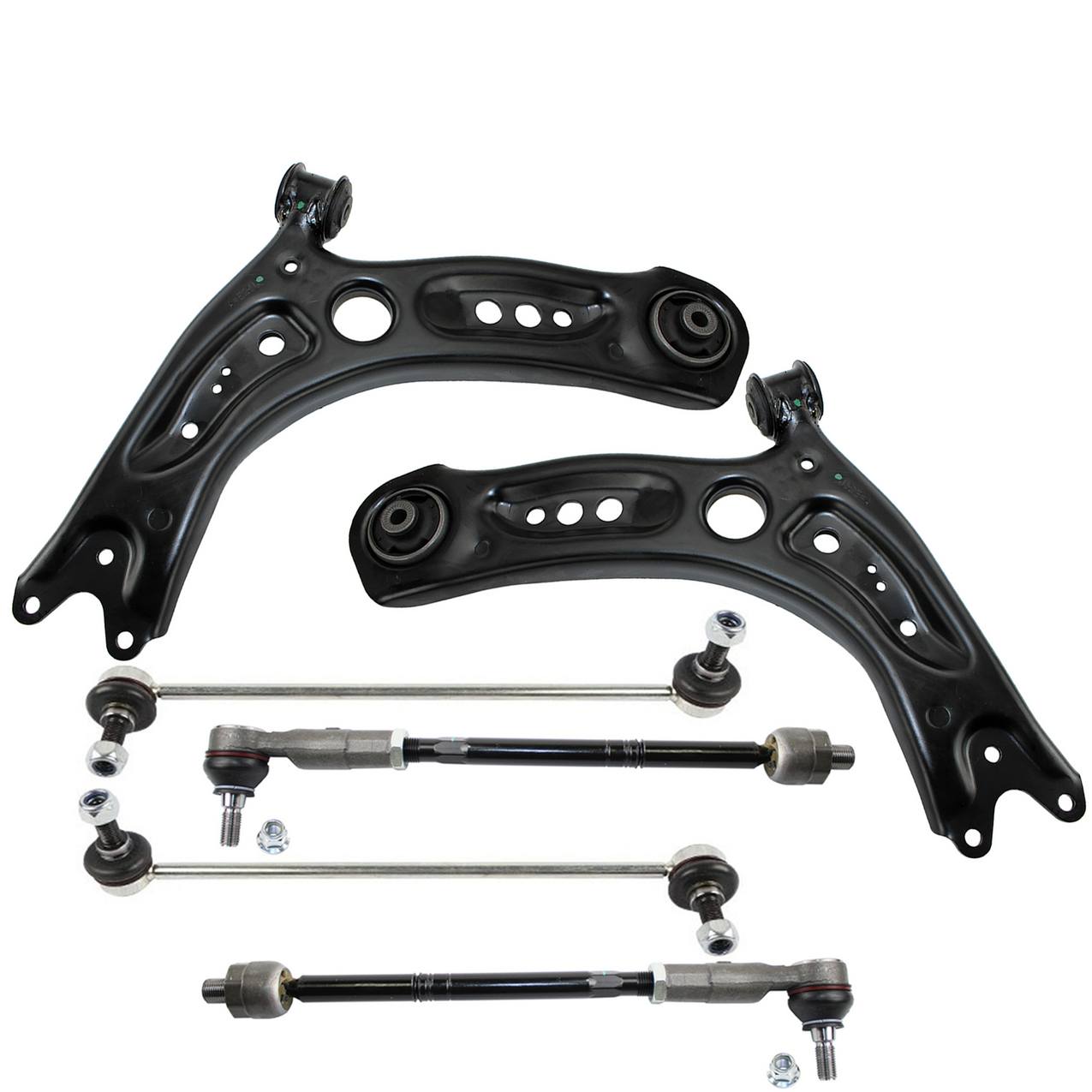 Audi Suspension Control Arm Kit Front Lower Control Arm Left And Right Tie Rod Assembly 3571