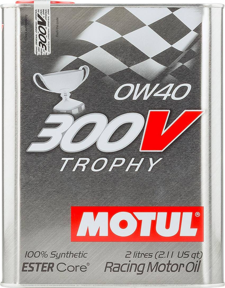 Motul 300V Trophy Synthetic Oil 0W-40 - 2L Motul 300V Trophy Synthetic Oil 0W-40 - 2L