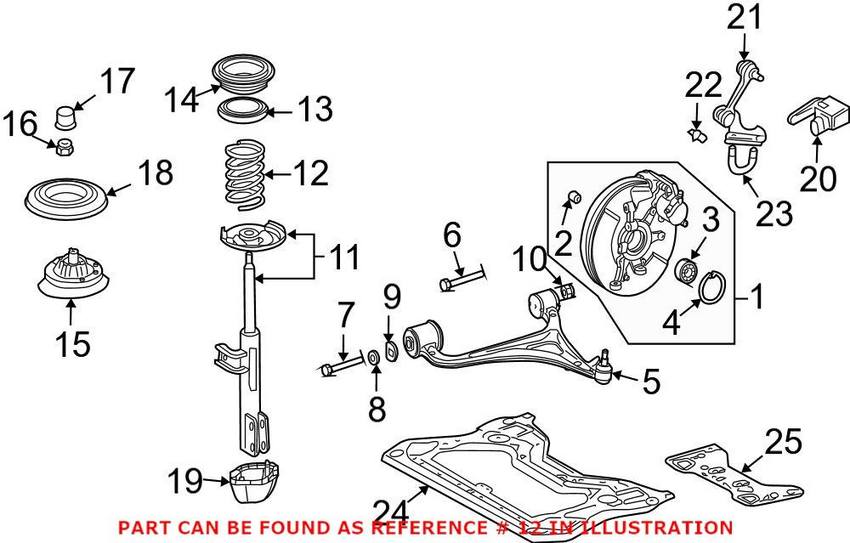 Coil Spring – Front Genuine Mercedes-Benz 2033216304