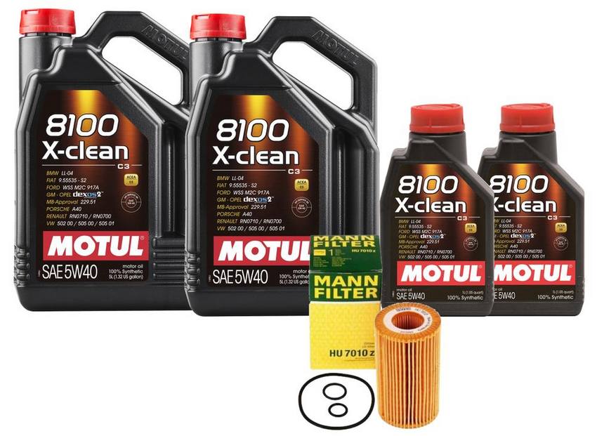  Motul 8100 X-clean 5W40 Synthetic Oil 5 Liters (102051) :  Automotive