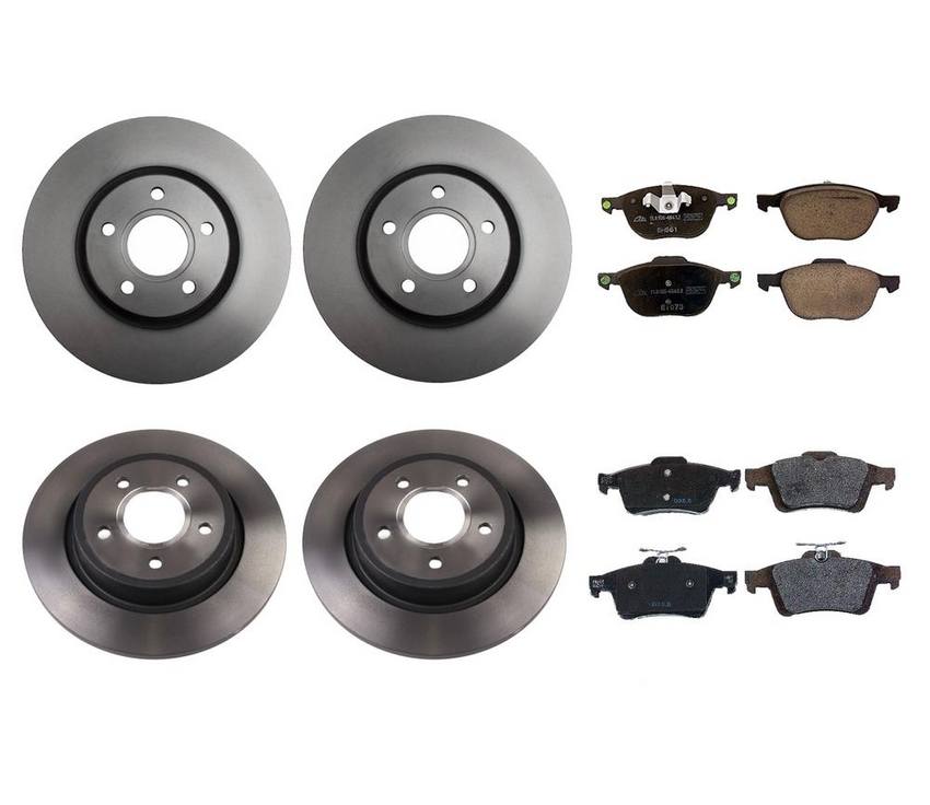 Front Car & Truck Brake Disc Rotors Complete Front Brake Kit For