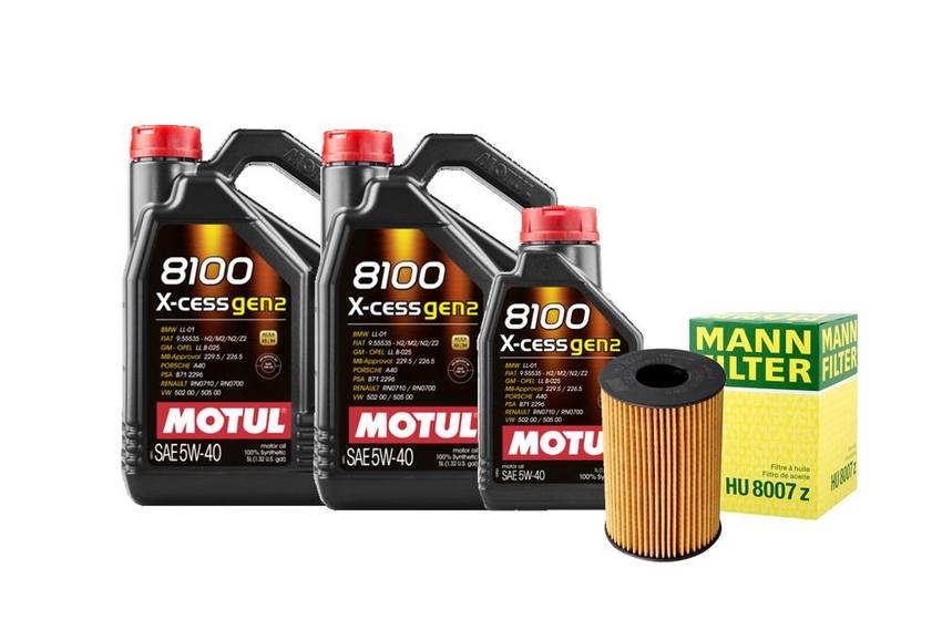 Motul 109774 8100 X-Cess Gen2 5W-40 Motor Oil 1-Liter Bottle