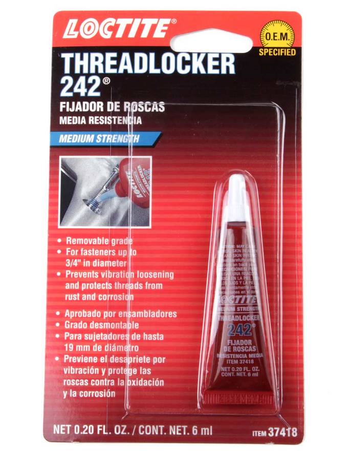 Threadlocker Blue (242) 6ml – Loctite 37418 Loctite 487229