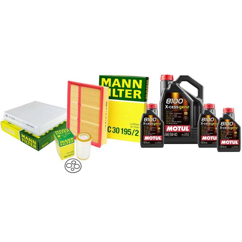 Mercedes Engine Oil Change Kit – Motul 604094130410 (5W40) (X-CESS GEN2 8100)  Motul 3807414KIT