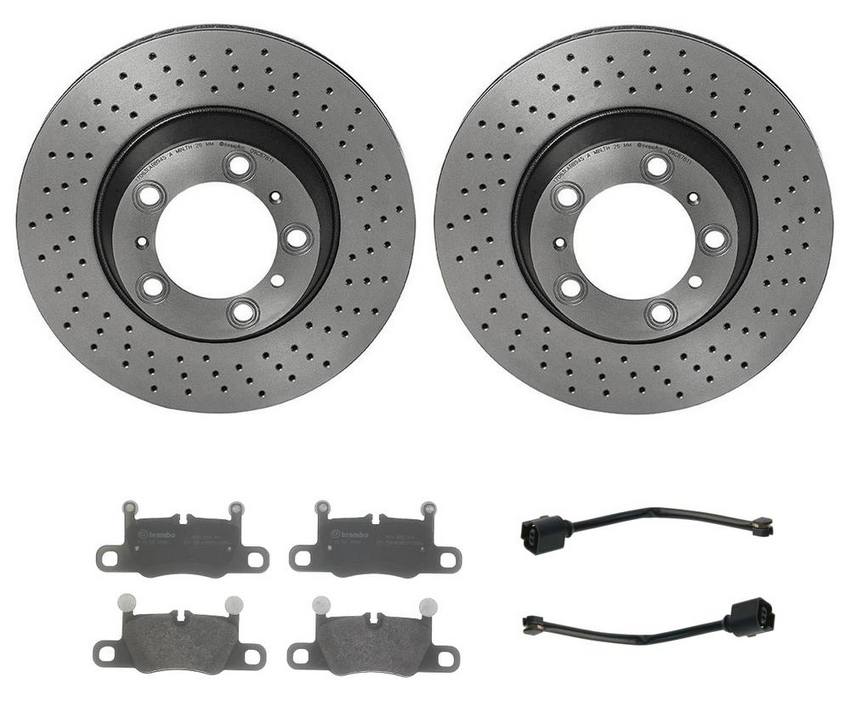 Brembo Brakes Kit - Pads and Rotors Rear (330mm) (Ceramic)